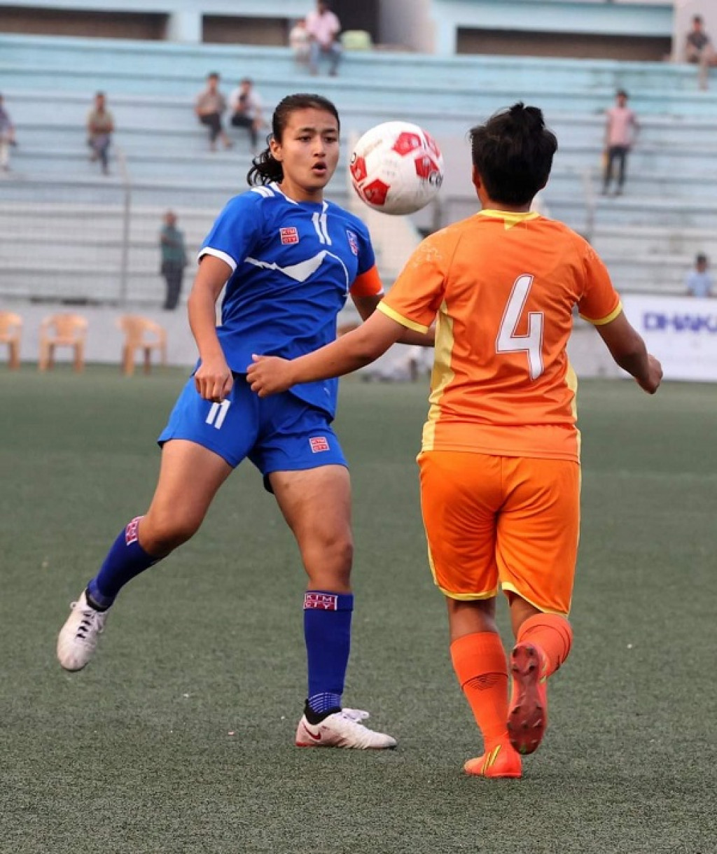 In Pics Nepal Wins Over Bhutan In Saff U15 Nepalnews