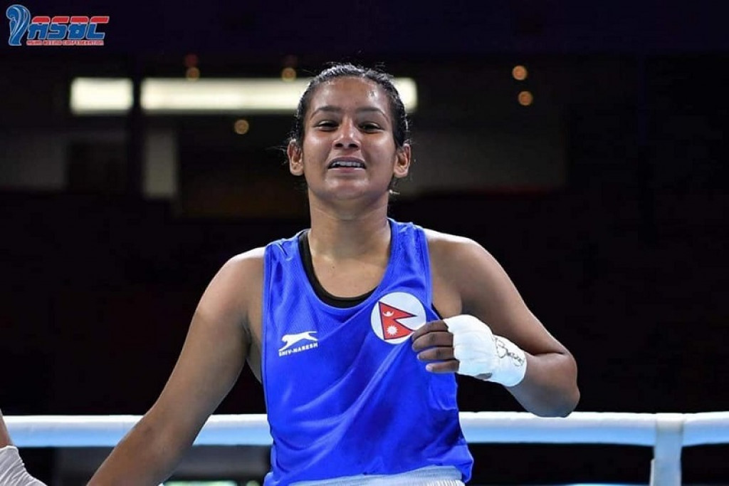 Nepali female Boxer bags silver in Asian Boxing