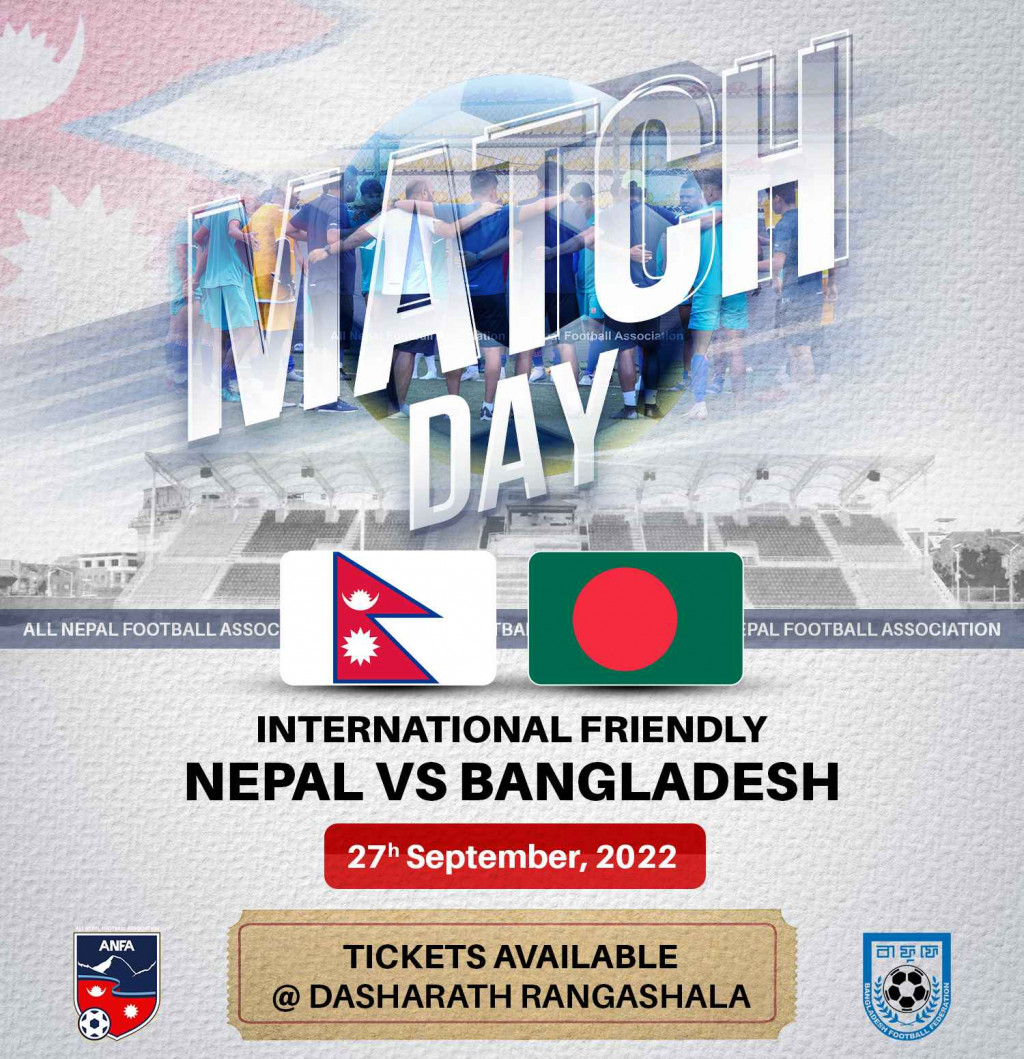 Nepal-Bangladesh friendly football match today Nepalnews