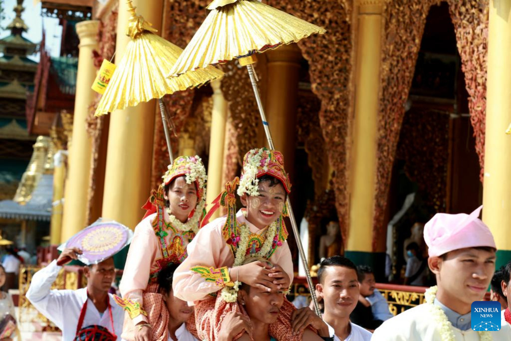 In pics: Shinbyu novitiation ceremony in Myanmar | Nepalnews