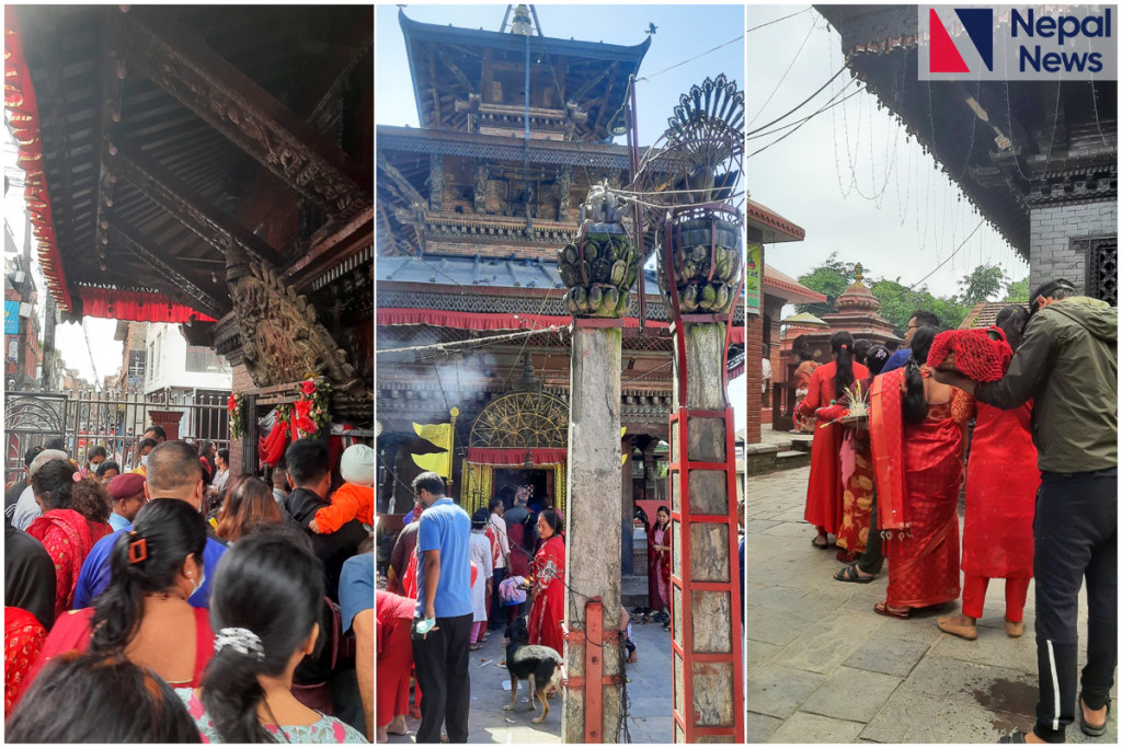 In Pics Temples Observed Today On Maha Navami Nepalnews