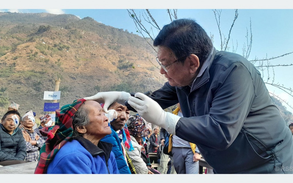 70 cataract patients receive eyesight in Taplejung