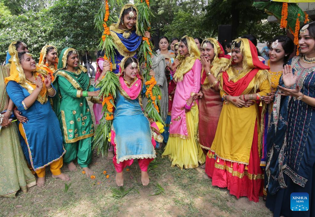 Women celebrate Teej Festival in Punjab, India Nepalnews