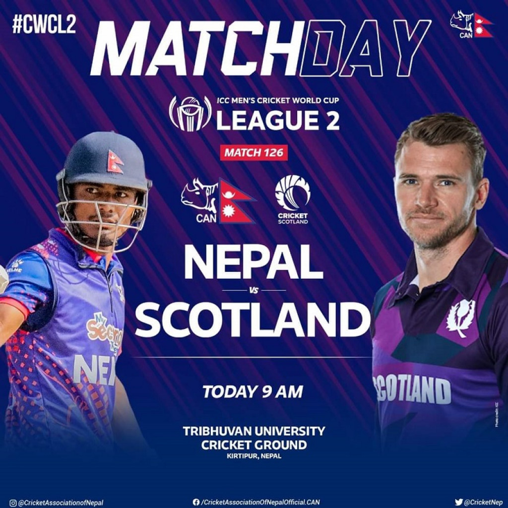 ICC Cricket: Final match between Nepal & Scotland