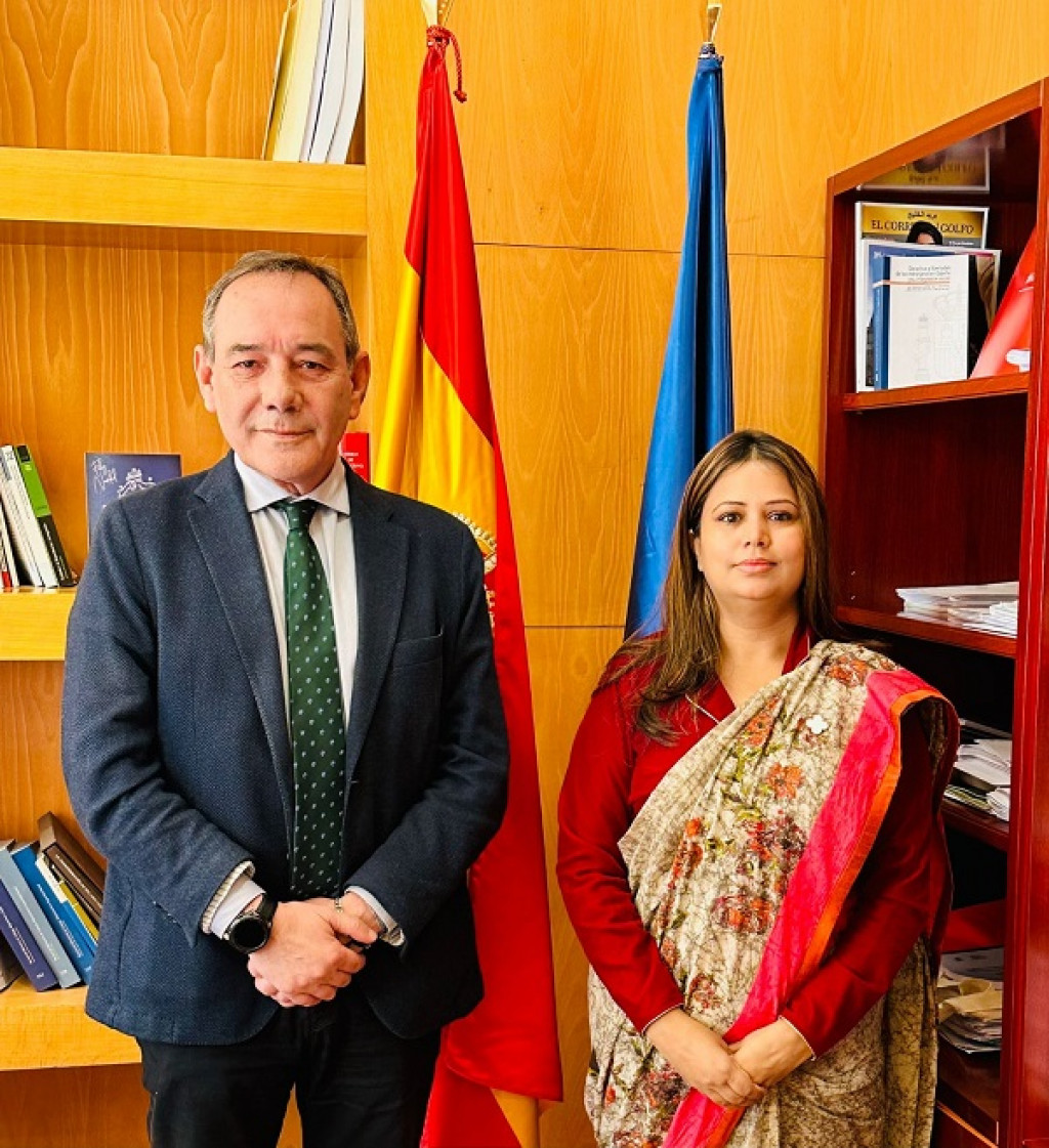 High-level discussion with Nepalese and Spain officials