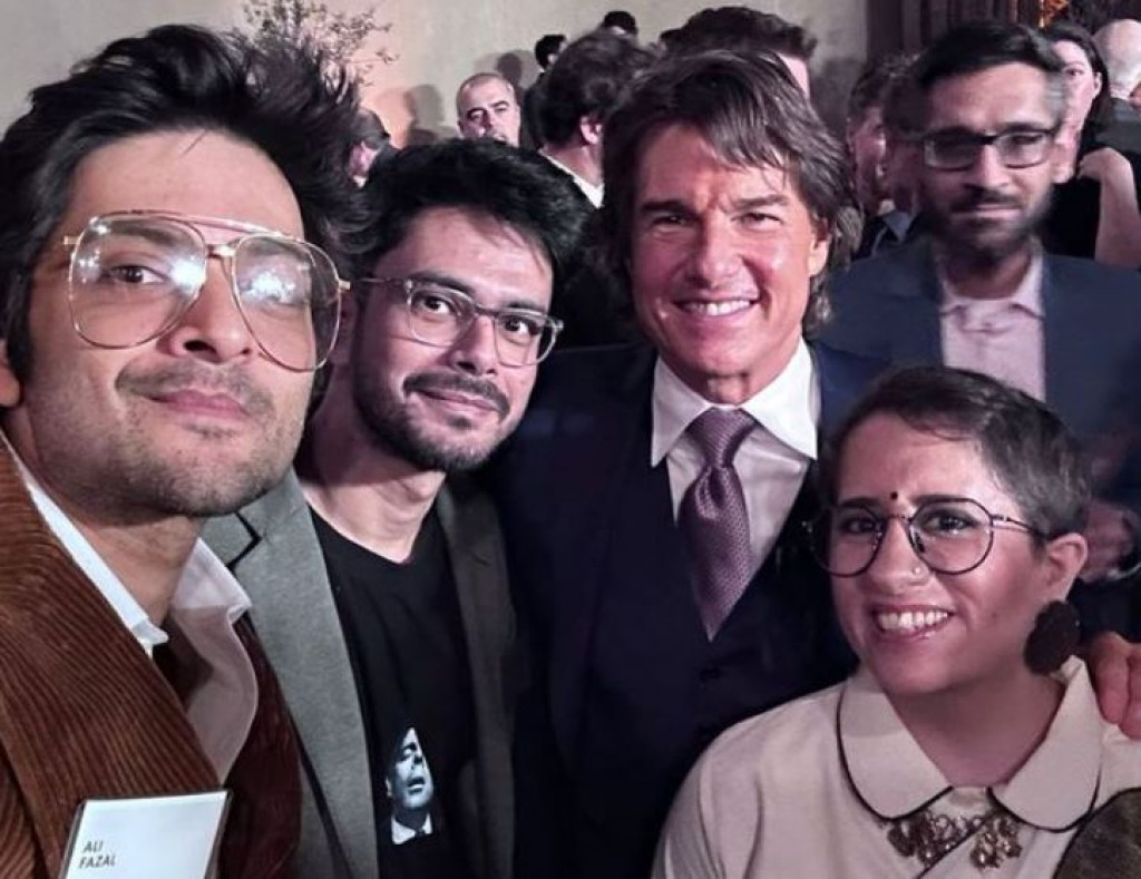 Ali, Guneet meet Tom Cruise at Oscars
