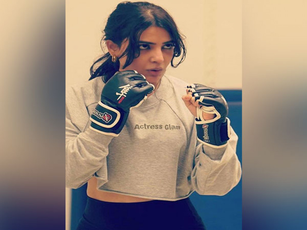 Samantha Ruth Prabhu practices boxing
