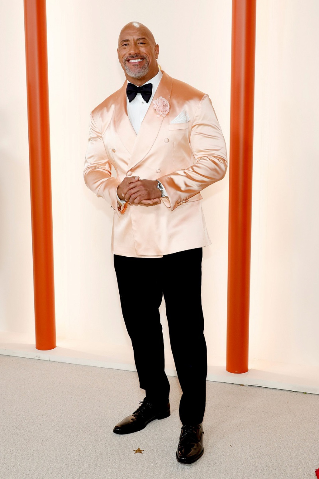 Dwayne 'The Rock' Johnson (Checked Suit) Half Body Buddy Cutout -