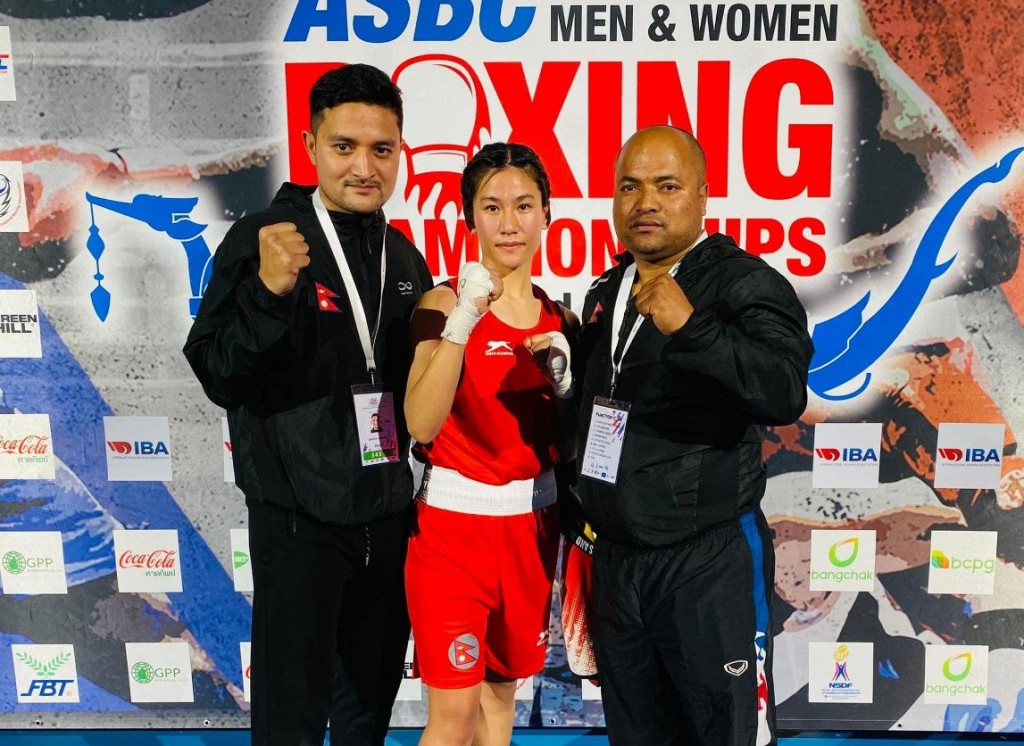 Nepali female boxers' victory in U-22 boxing | Nepalnews