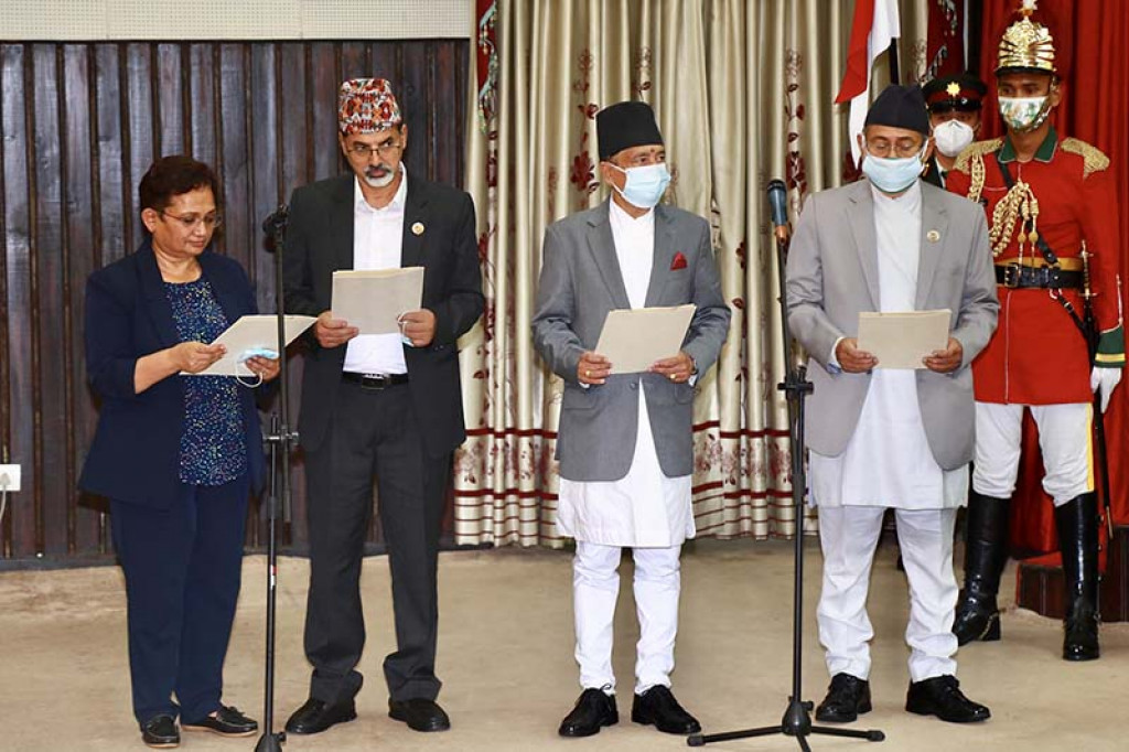 Four Newly Appointed Ministers Sworn In Nepalnews