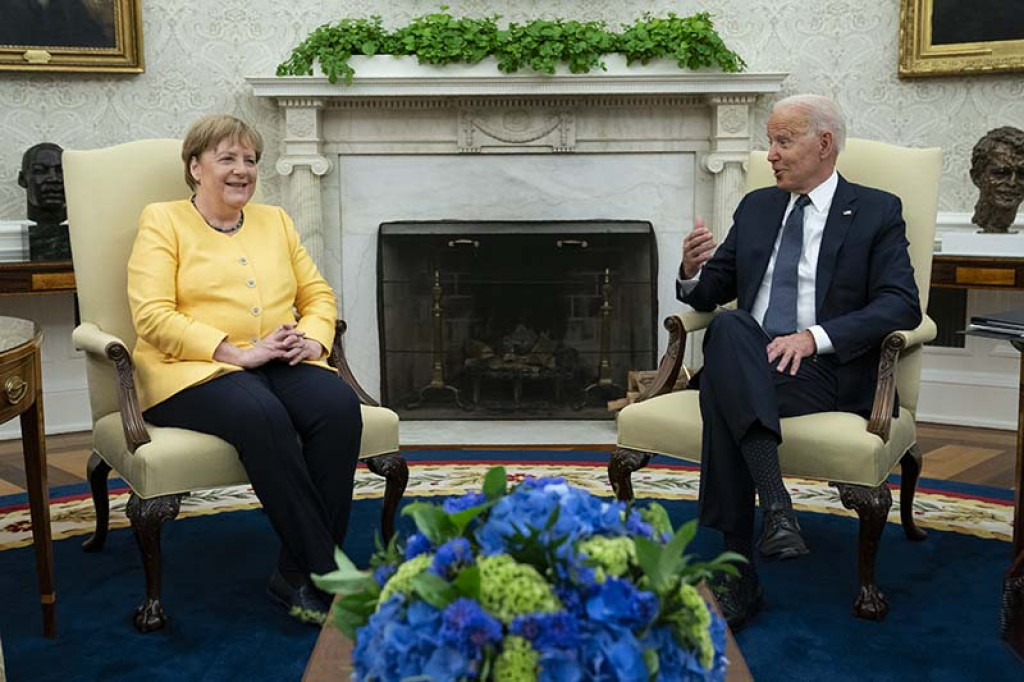 Biden Bids Farewell To German Chancellor Merkel | Nepalnews