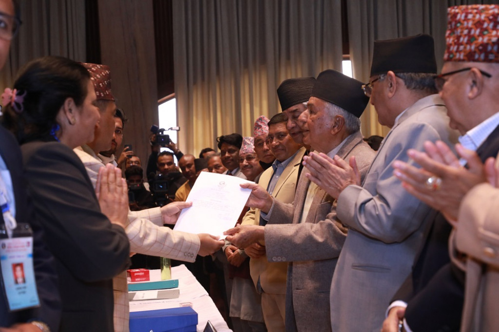 NC senior leader Poudel registers candidacy