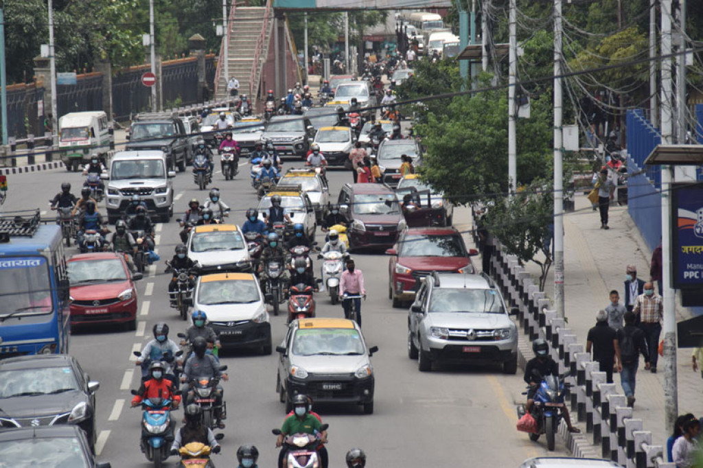 In pictures: Traffic congestion during smart lockdown in Kathmandu ...