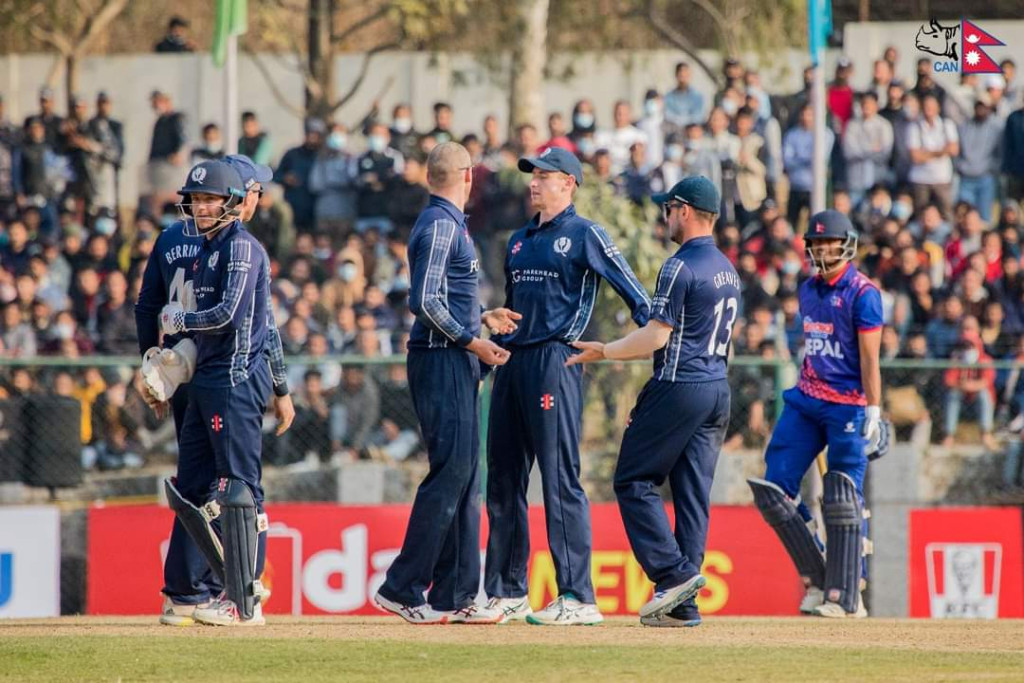 Nepal Vs Scotland Nepal Wins By Wickets Nepalnews