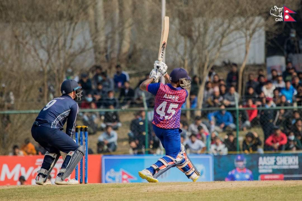 Game update: Nepal VS Scotland, Nepal needs 18 runs to win