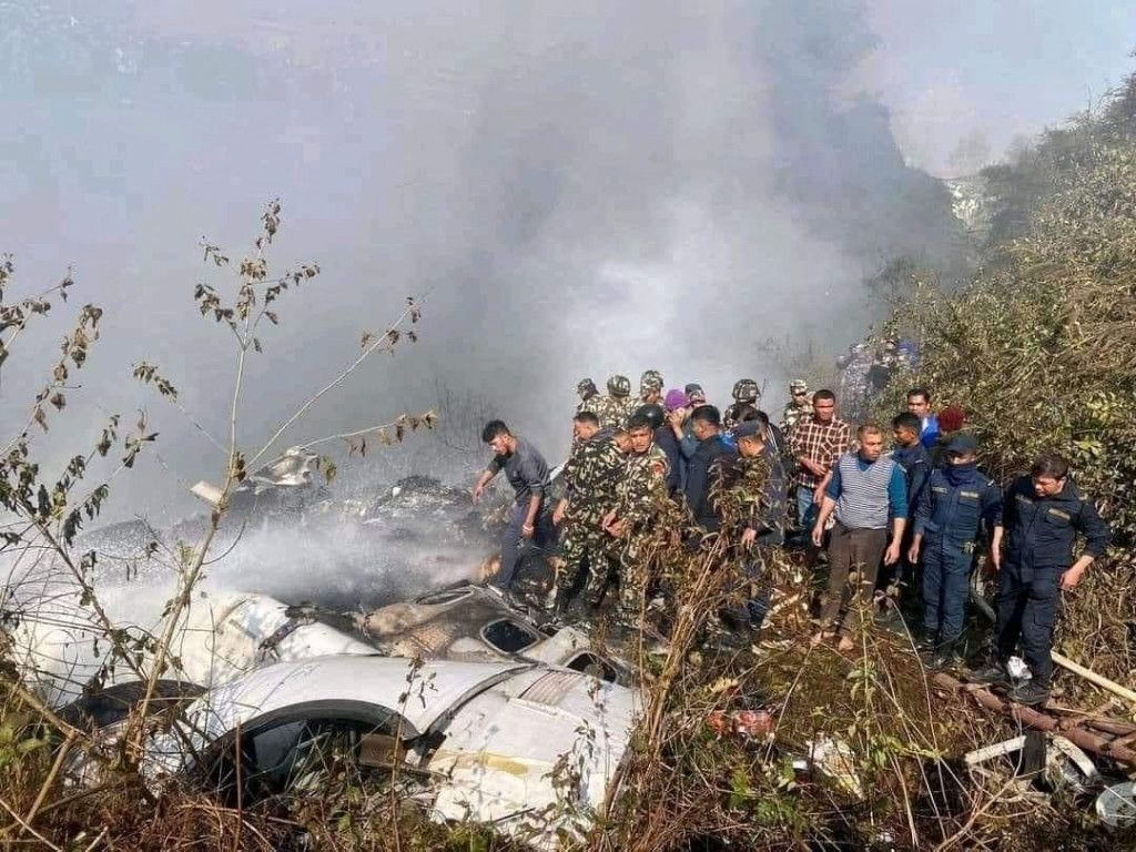Plane crash: Doctor family cremated on Seti River bank
