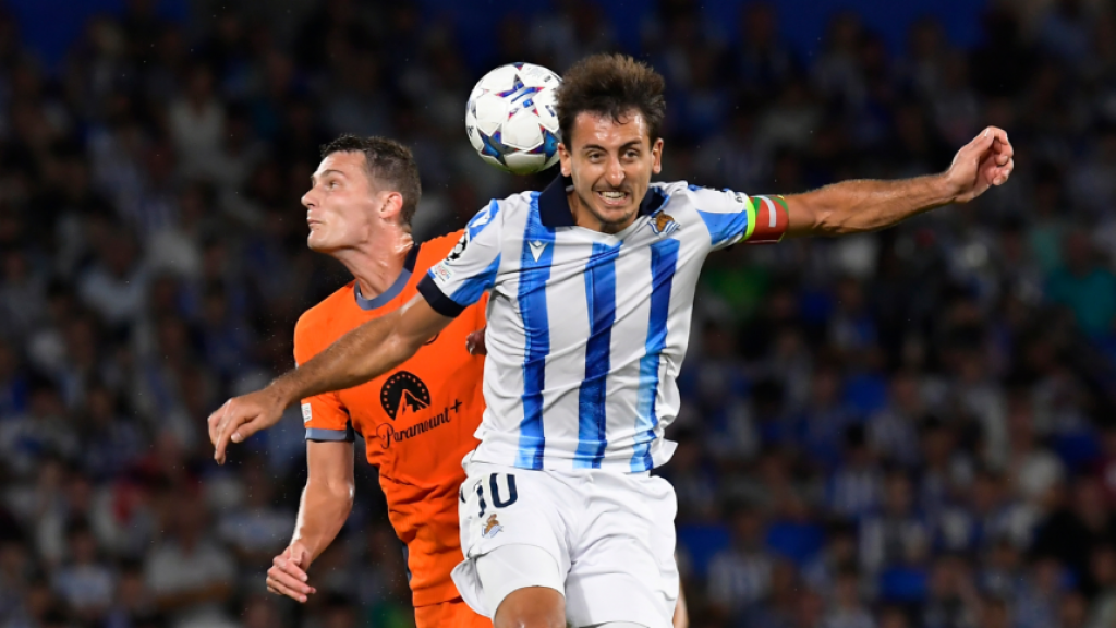 Real Sociedad without Méndez but with Oyarzabal for Champions League game  at Inter Milan