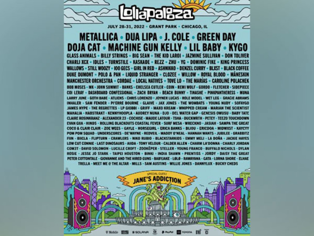 Lollapalooza 2022 Lineup Revealed: J. Cole, Lil Baby, Doja Cat, and More