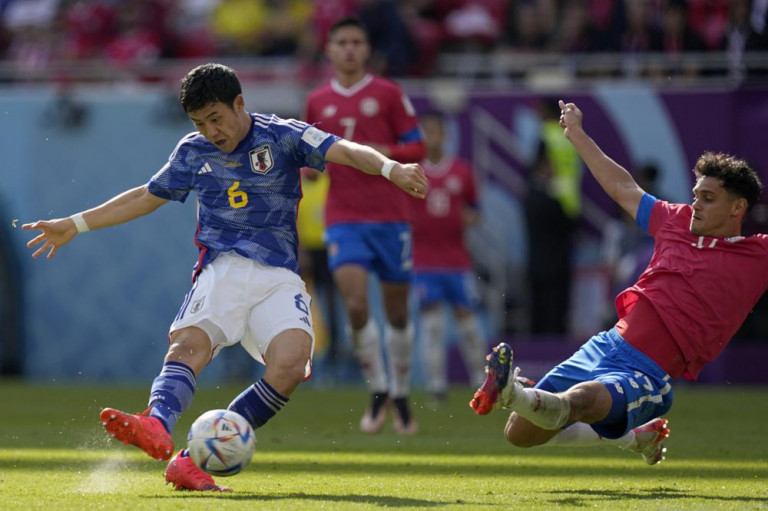 Costa Rica rallies to beat Japan 1-0 in Group E of World Cup