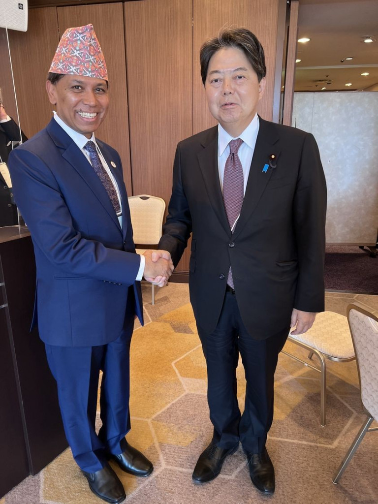Ambassador Subedi courtesy call to Japanese Foreign Minister